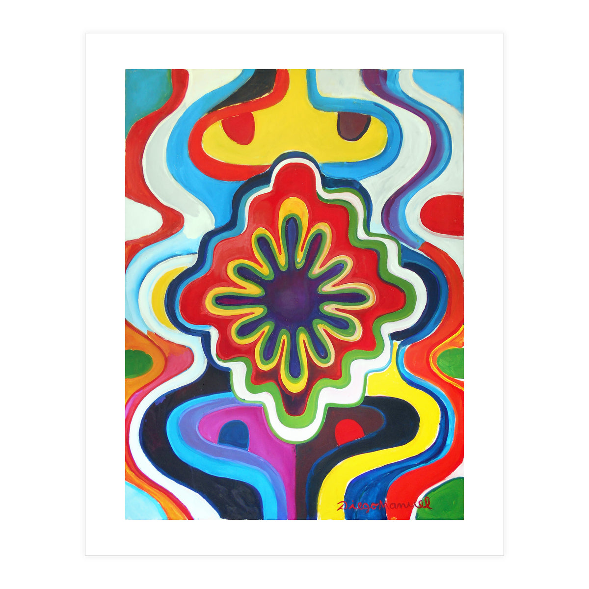 Graffiti Con Flor (Print Only)