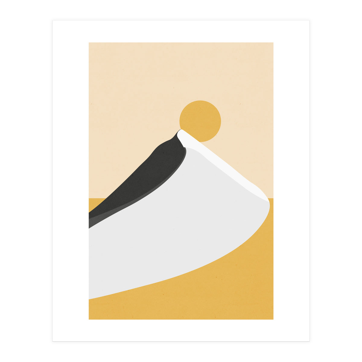 Abstract Dune - Golden Desert (Print Only)