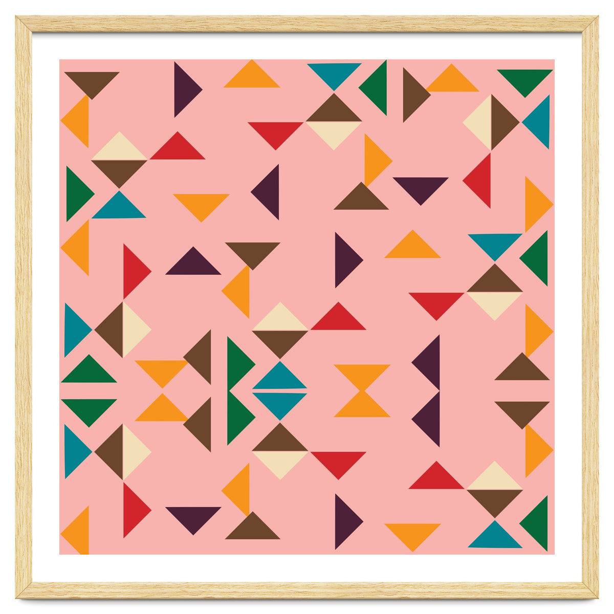 Kilim Pink Triangle Pattern