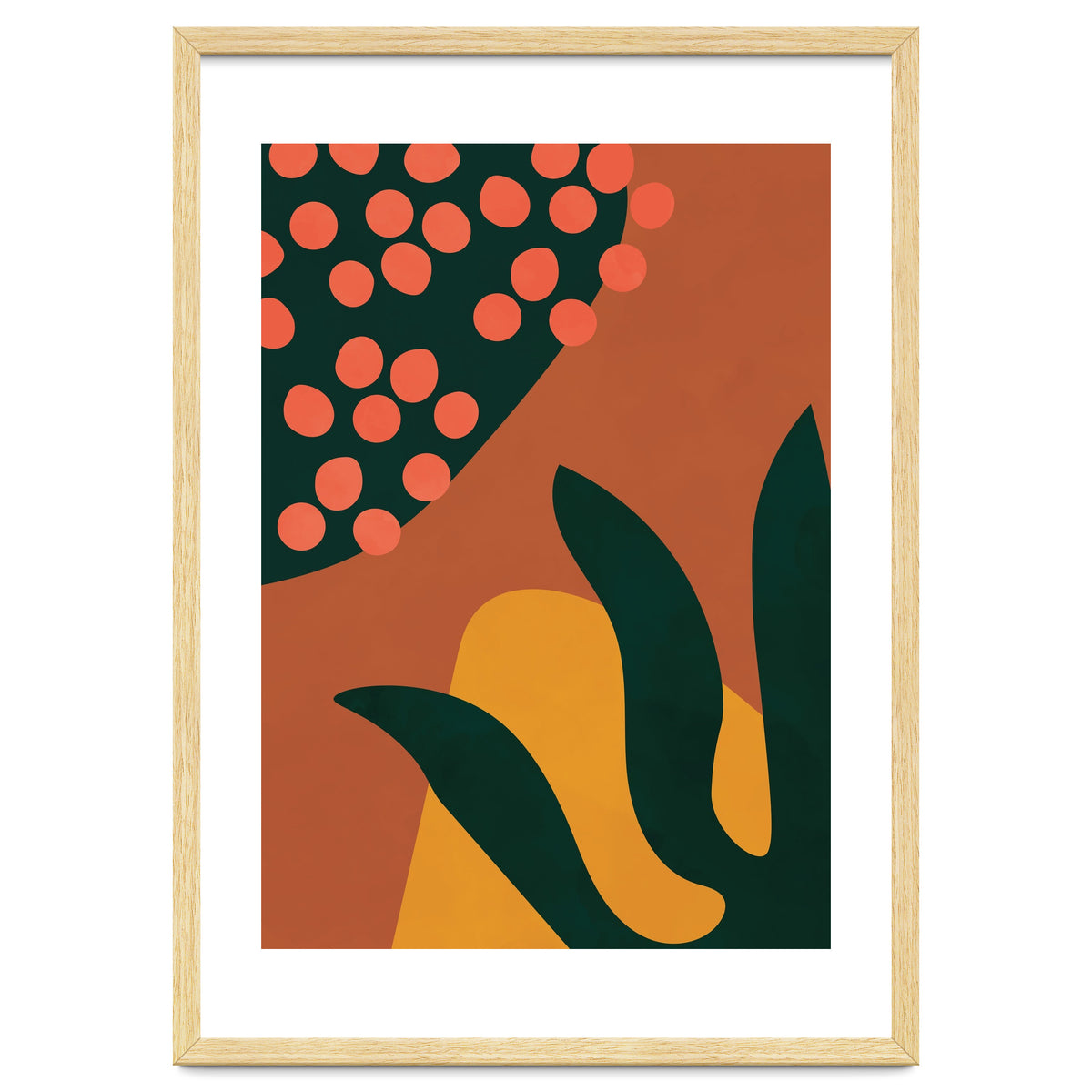 Abstract Boho Botanical Minimalist Modern