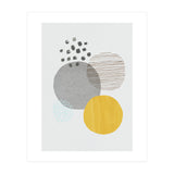Abstract Mustard And Grey (Print Only) thumbnail