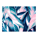Botanical leaf pink and blue (Print Only) thumbnail
