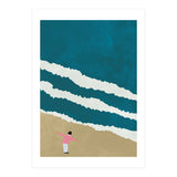 Minimalist Beach Illustration (Print Only) thumbnail