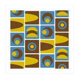 70s Cube Geo Blue  (Print Only) thumbnail