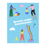 Dreams Under Construction Blue (Print Only) thumbnail