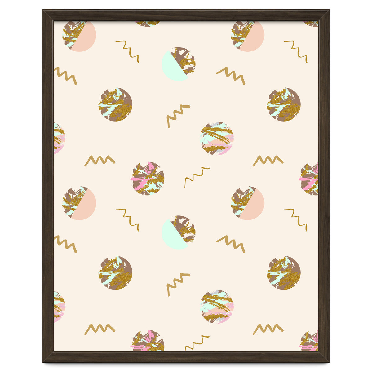 Abstract geometric vector painting