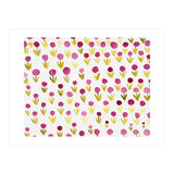 Small abstract watercolor flowers (Print Only) thumbnail