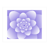 3d Abstract Purple Floral Spiral  (Print Only) thumbnail