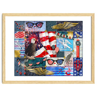 Americana Eagles Collage