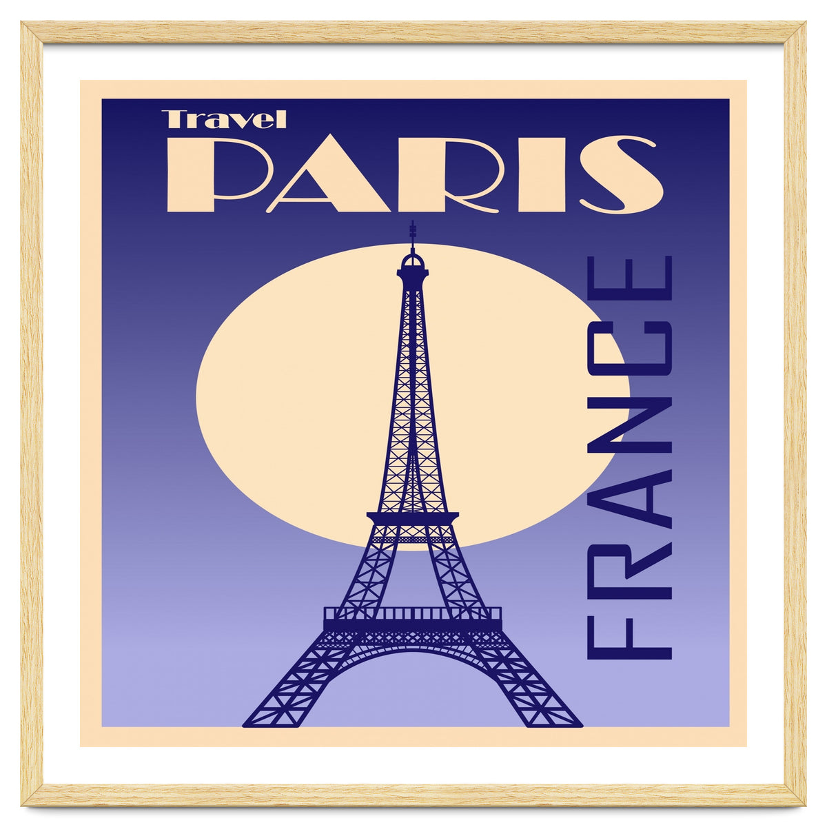 Paris France Travel Poster