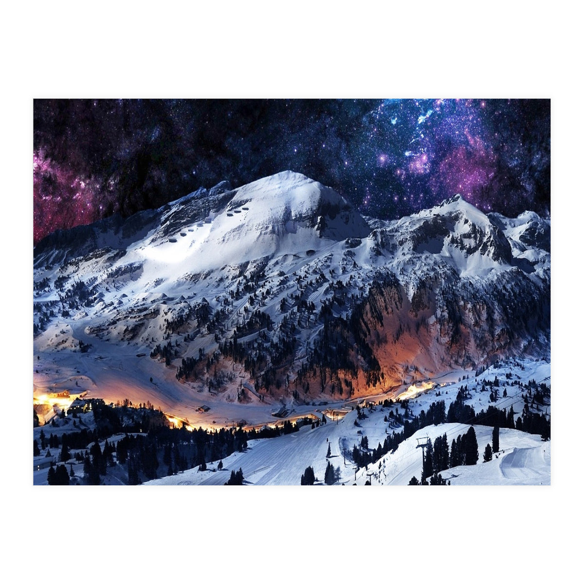 Mountain CALM IN space view (Print Only)