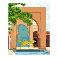 Cheetah under the Moroccan arch (Print Only)