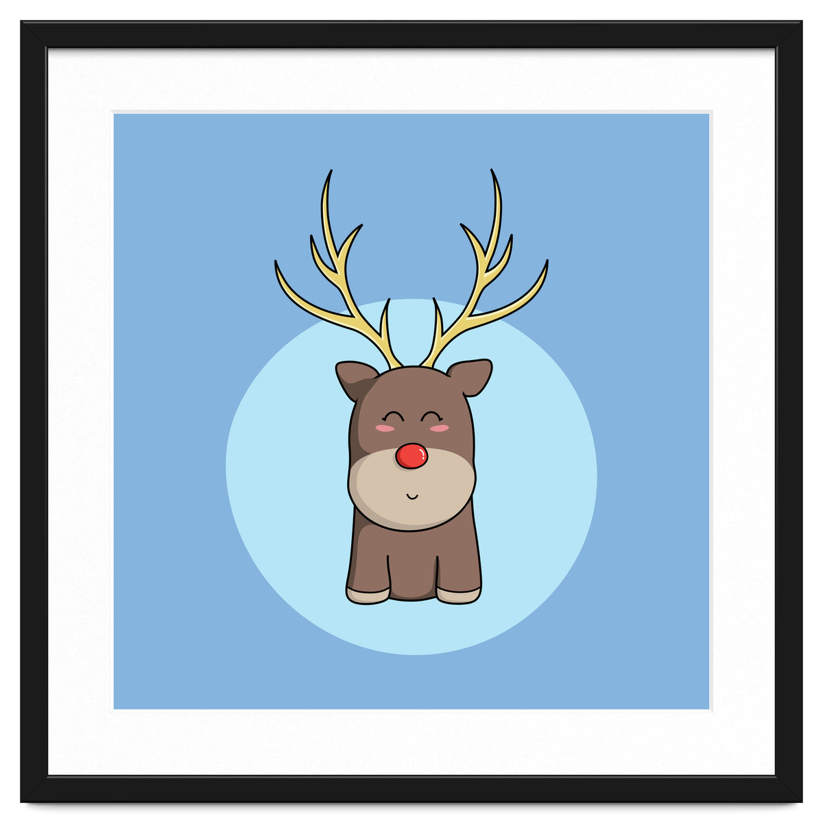 Kawaii Cute Christmas Reindeer