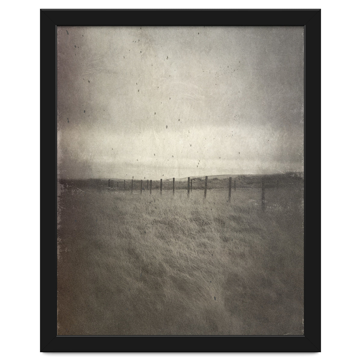 Bleak winter landscape of Saddleworth Moor