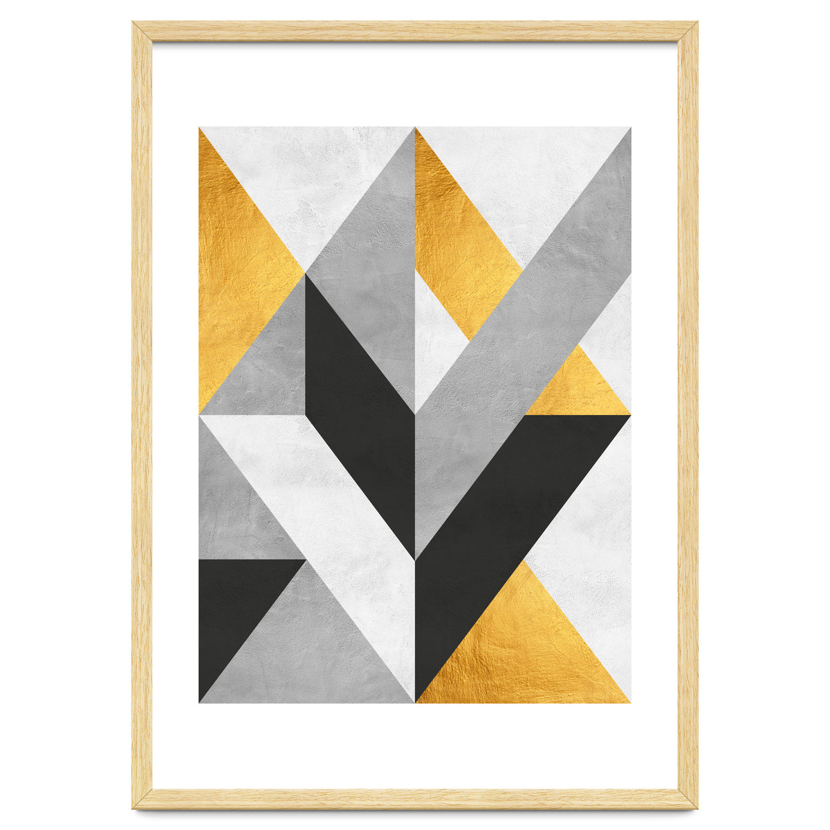 Gray and Gold Composition III