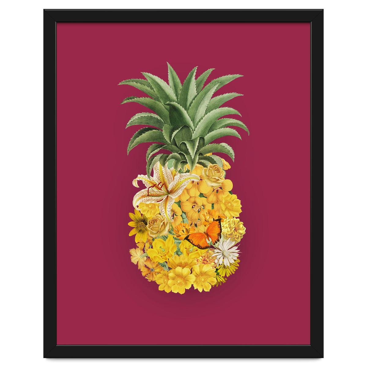 Pineapple Floral Pink