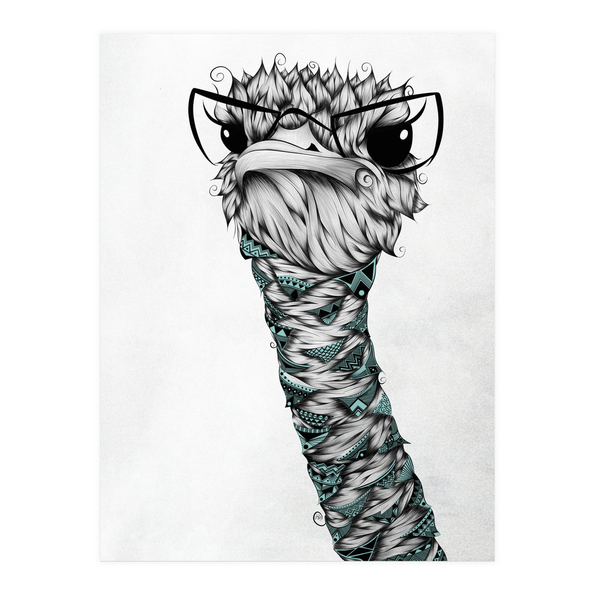 Poetic Ostrich (Print Only)