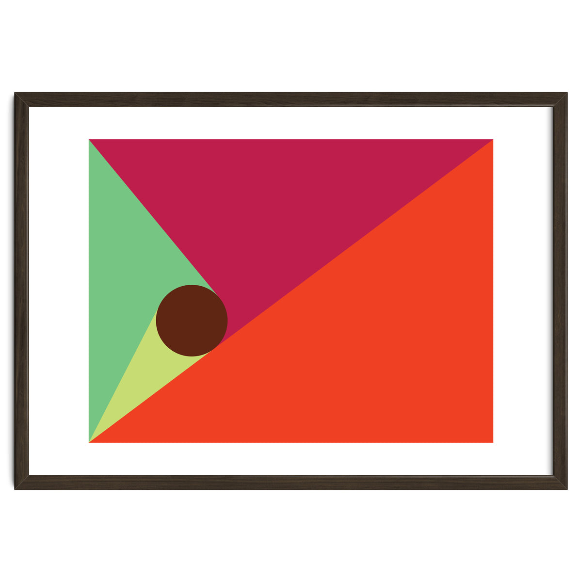 Geometric Shapes No. 25 - orange, mint & purple