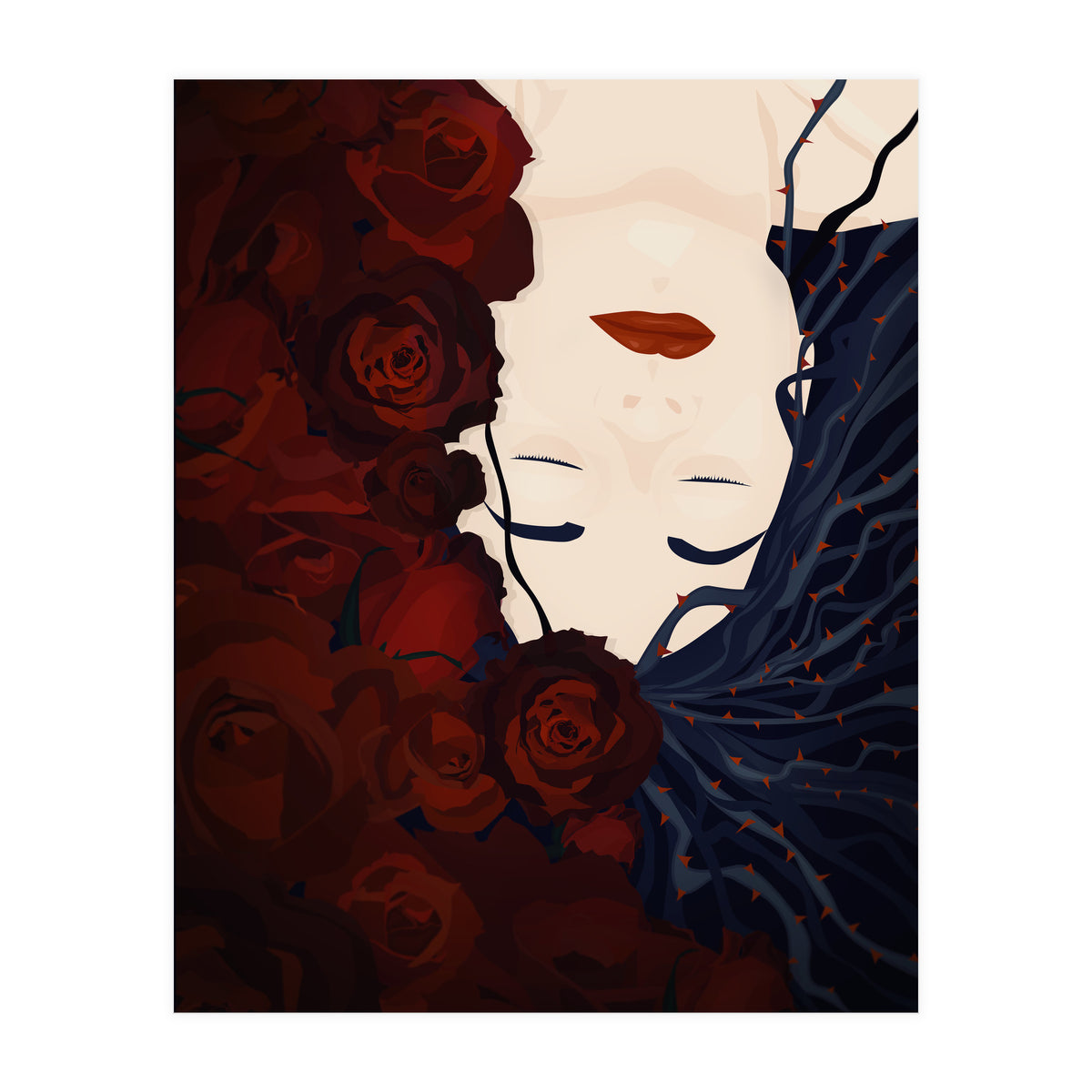 Sleeping with Roses  (Sleeping Beauty Series) (Print Only)