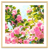Day dreaming under the blooming Bougainvillea | Summer botanical Floral Vintage Garden Painting thumbnail