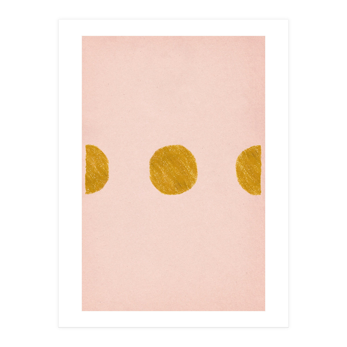 Pink and rust minimalist shapes (Print Only)