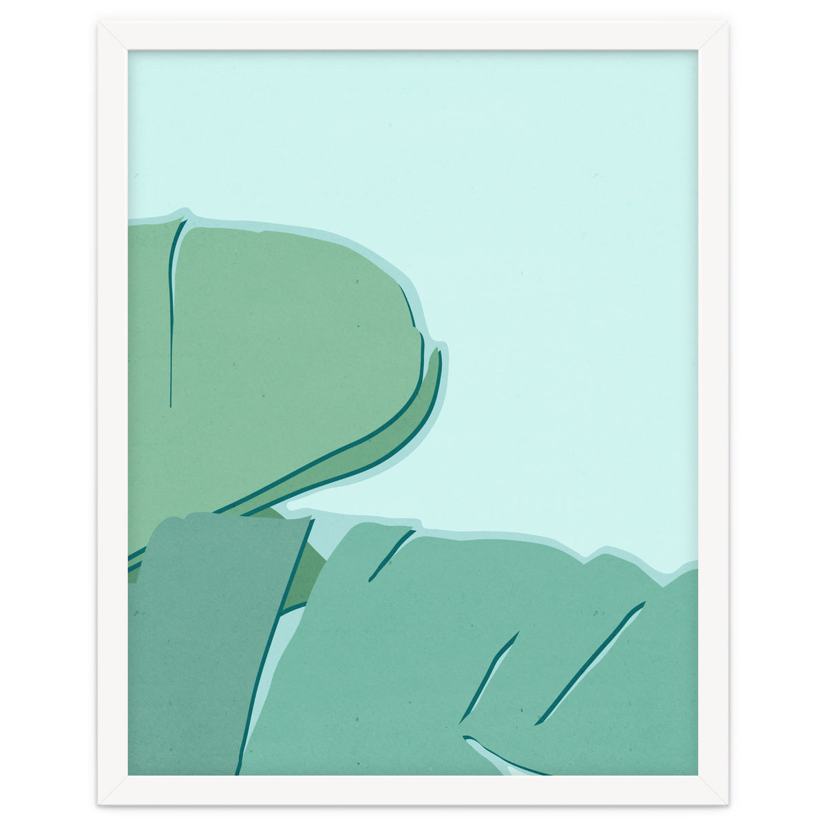 Abstract Banana Leaves Two - Greener Eden