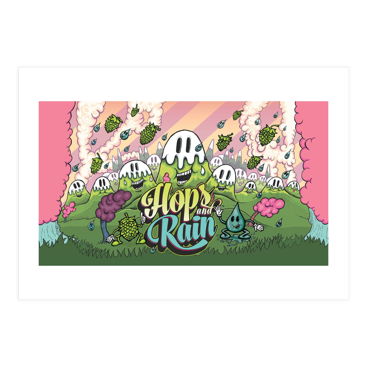 Hops & Rain Sour Beer (Print Only)