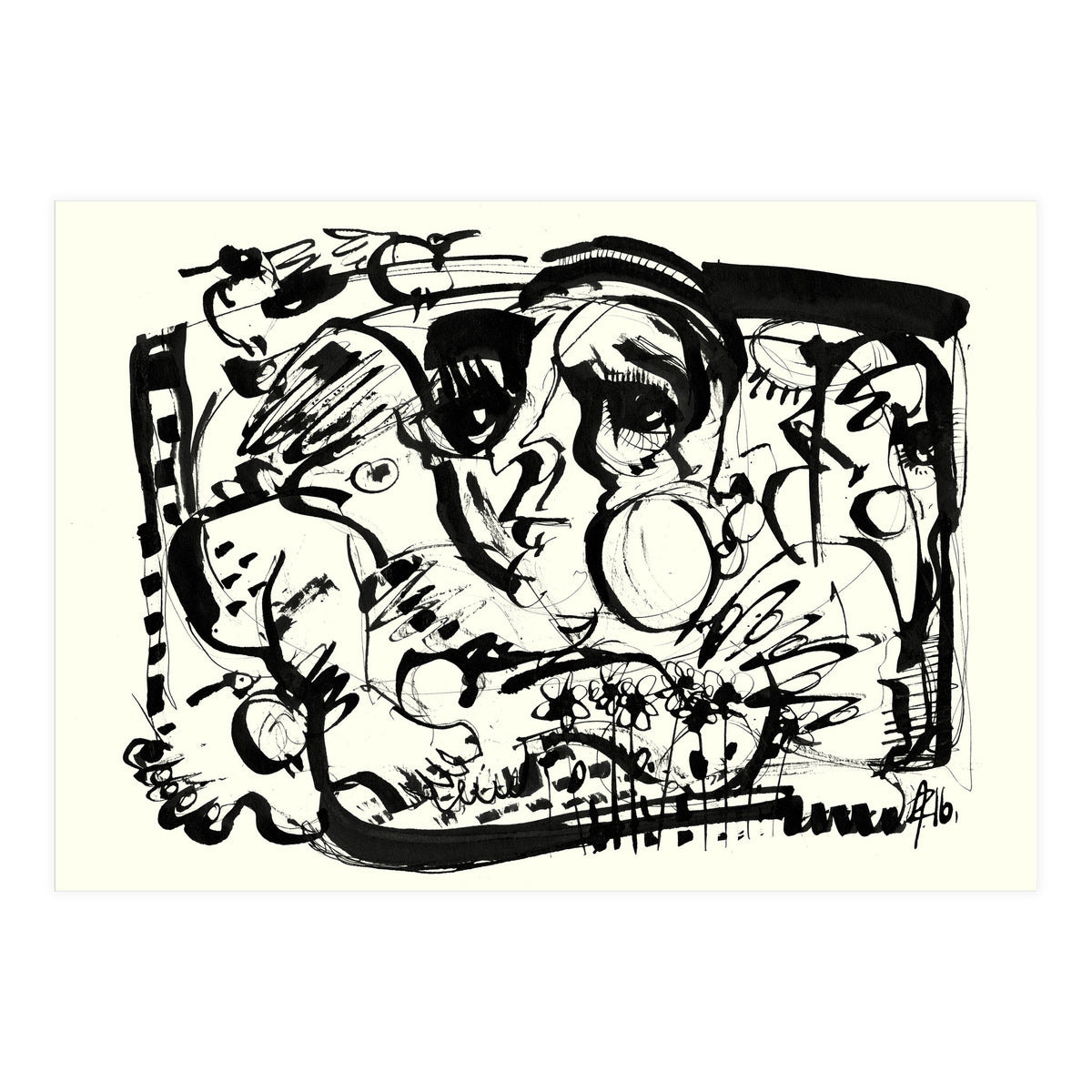 Birds and Flowers (Print Only)