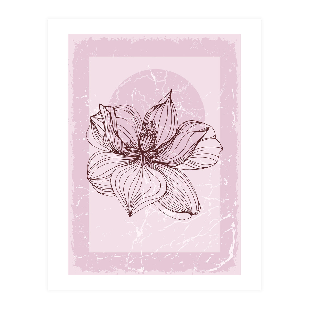 Modern Magnolia flower nature (Print Only)