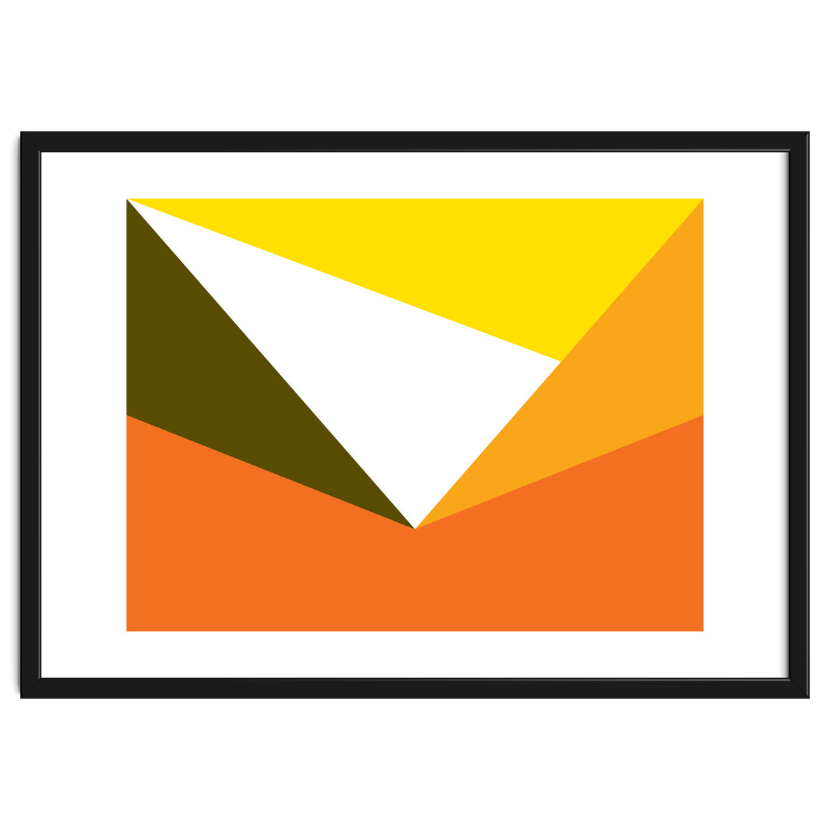 Geometric Shapes No. 58 - yellow & orange
