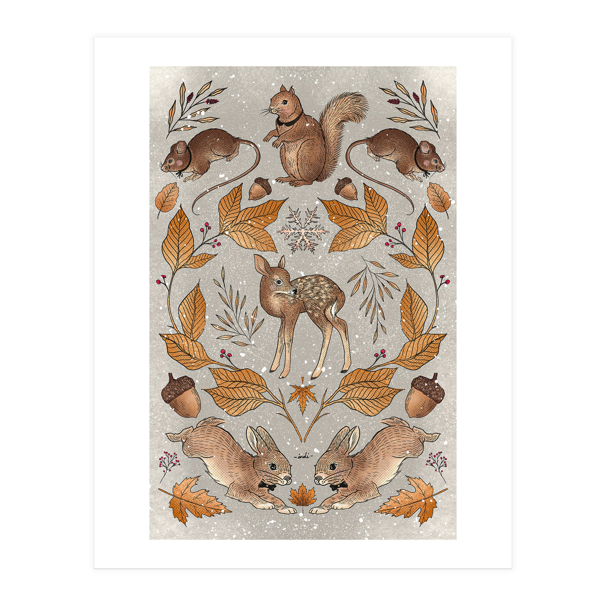 Christmas Animals (Print Only)