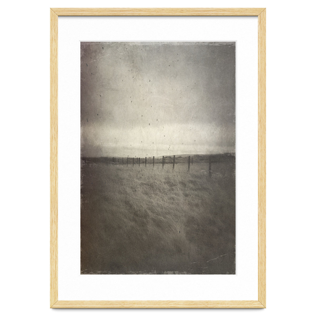 Bleak winter landscape of Saddleworth Moor