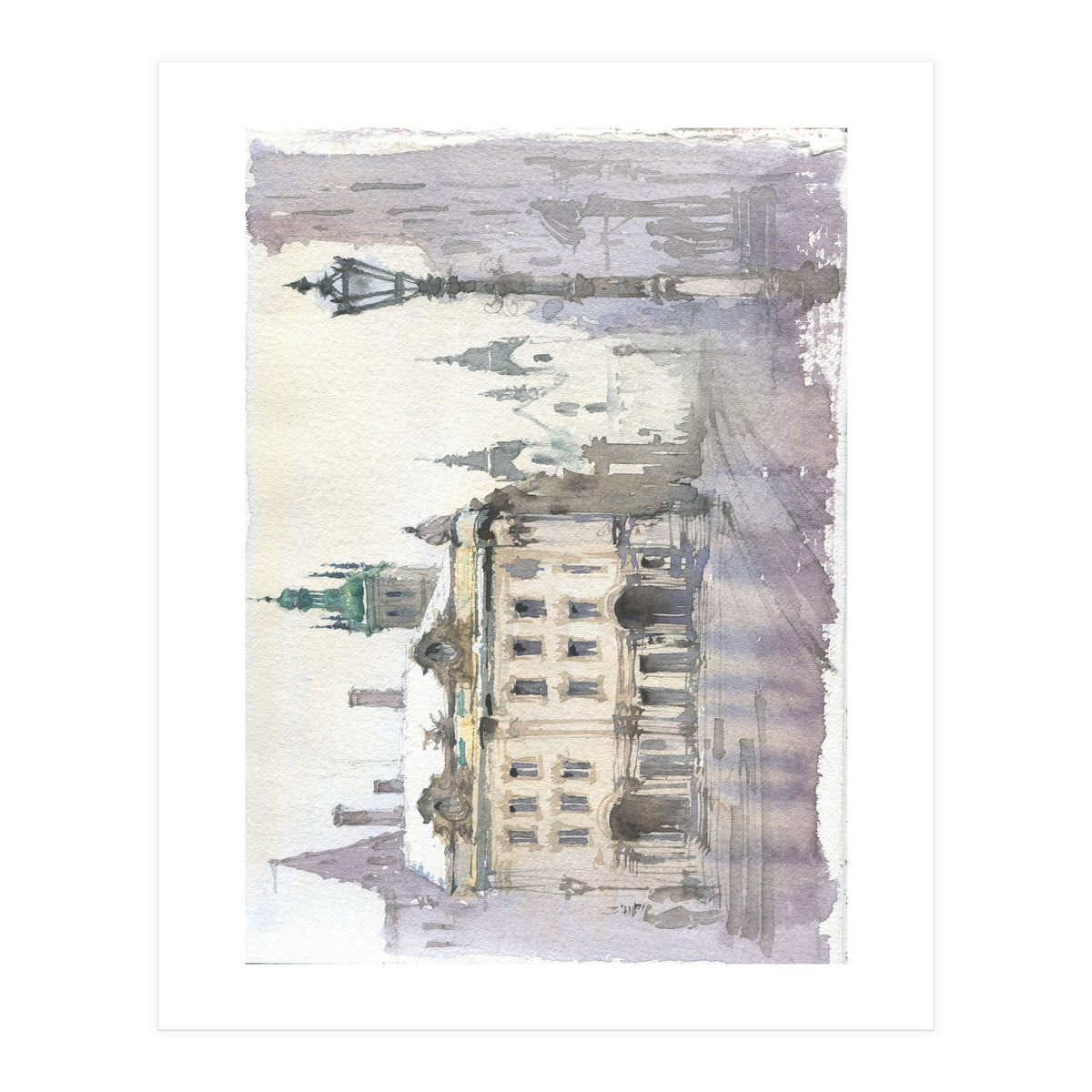 Romantic cityscape  (Print Only)