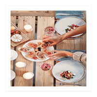 A Beautiful Table Italian Food (Print Only)