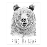 Ring My Bear (bw) (Print Only) thumbnail