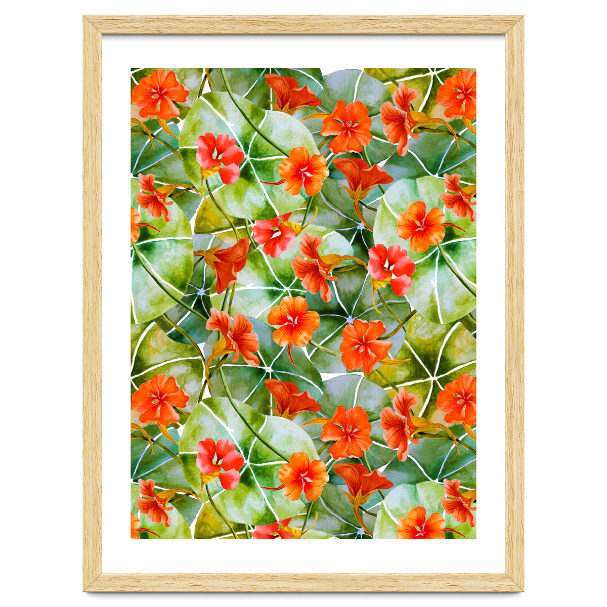 Nasturtiums watercolor 01