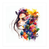 Watercolor Tropical Woman #18 (Print Only) thumbnail