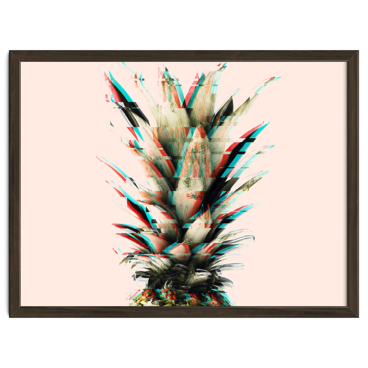 Glitch pineapple pink
