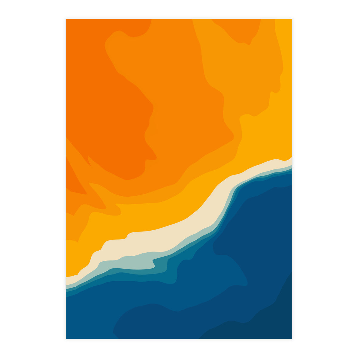 Seascape aerial view (Print Only)