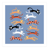 Cats Leaping (Print Only) thumbnail