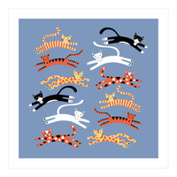 Cats Leaping (Print Only)