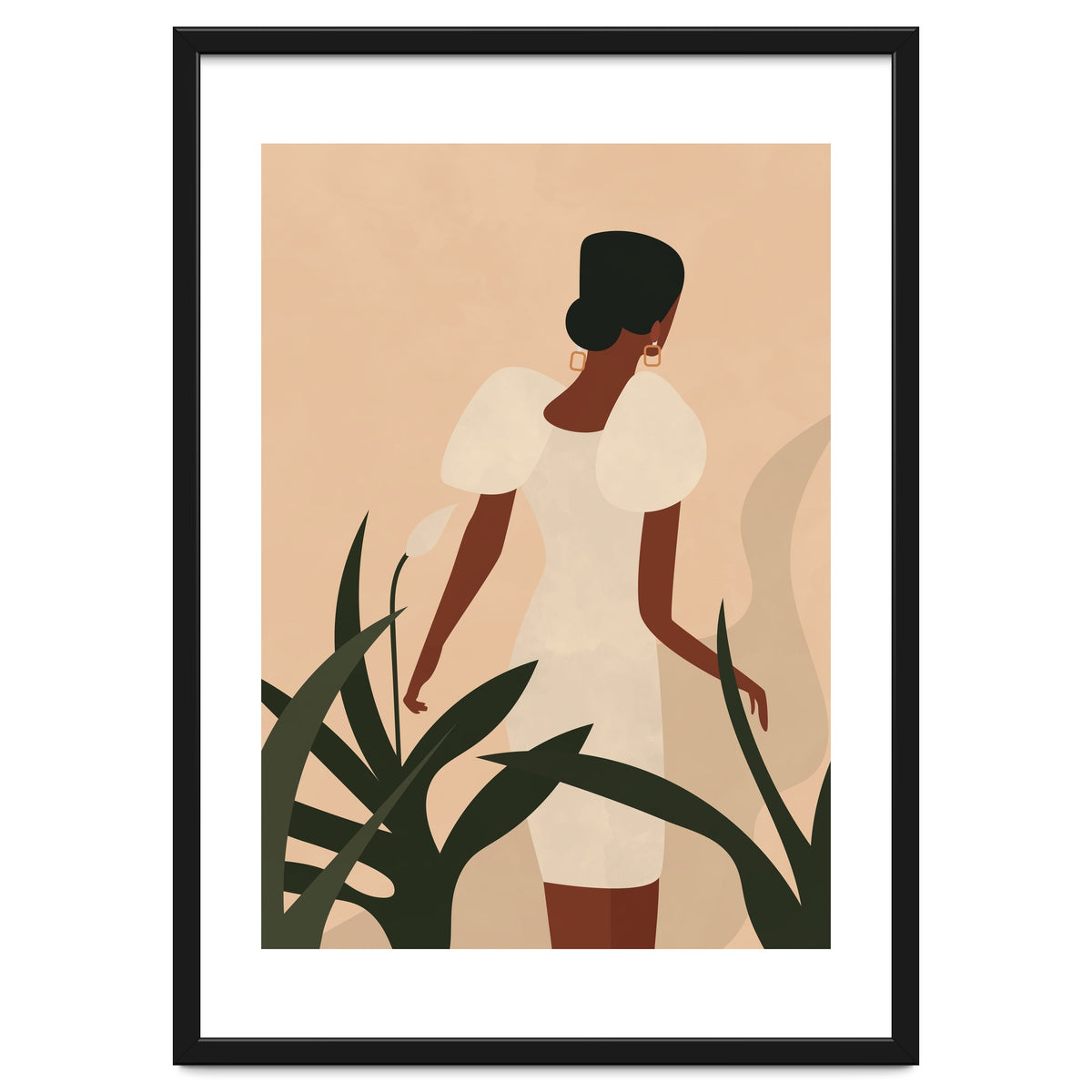 Woman Boho Minimalist Illustration