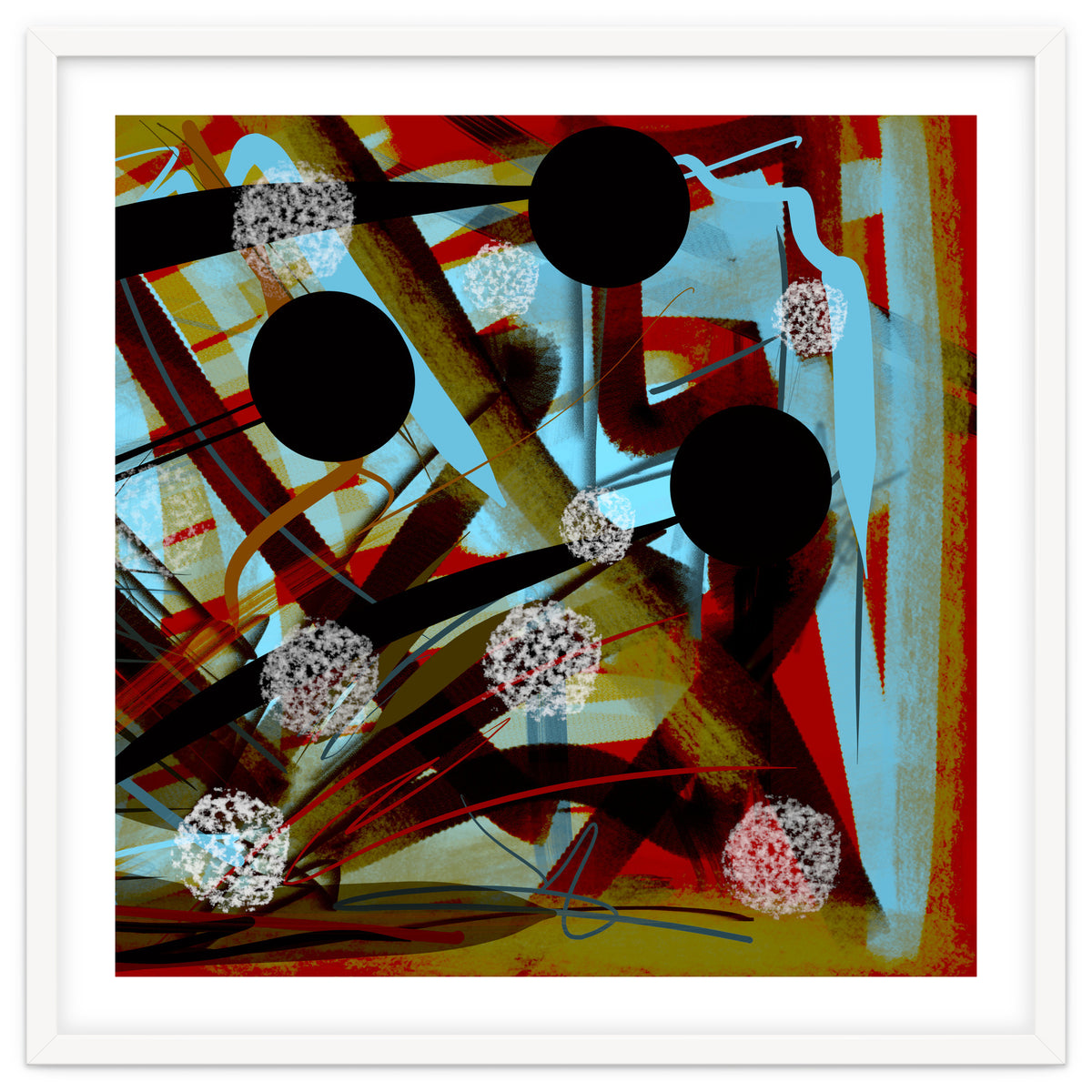 Brown In Sepia With White Drops