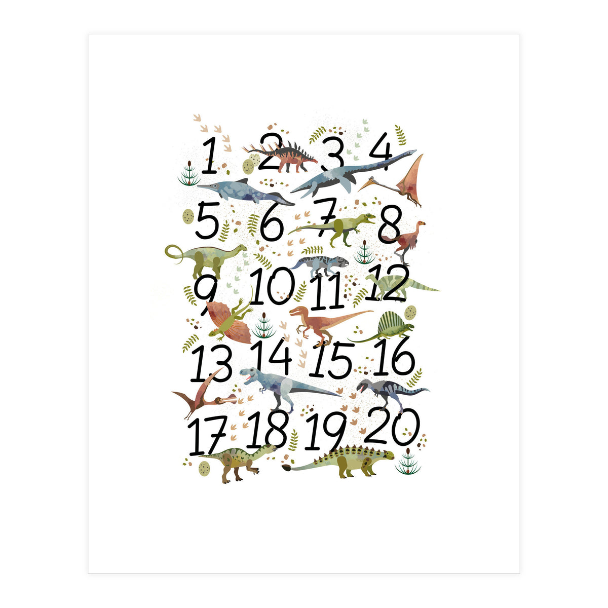 Dinosaur Numbers  (Print Only)