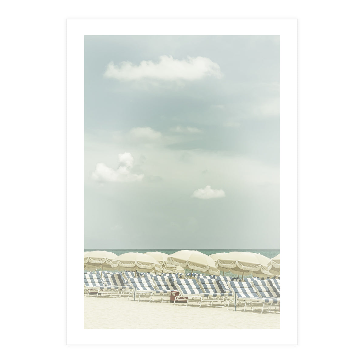 Vintage beach scene  (Print Only)