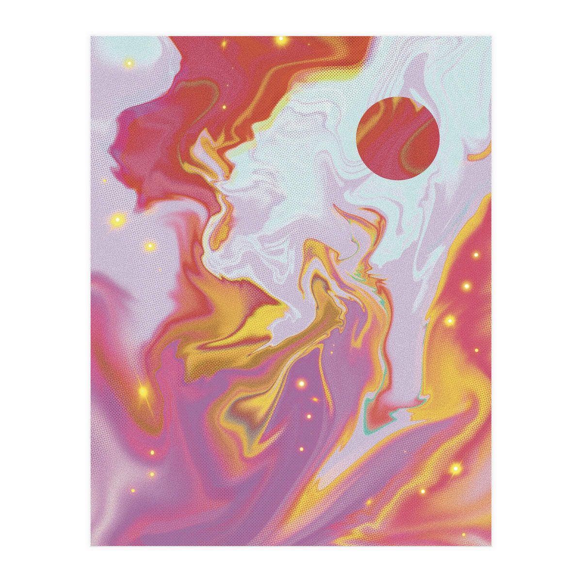 Red Planet Mars Space Marble (Print Only)