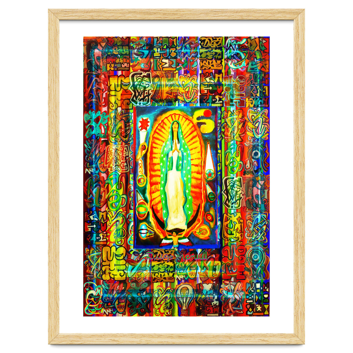 Graffiti Digital 2022 334 and Virgin of Guadalupe