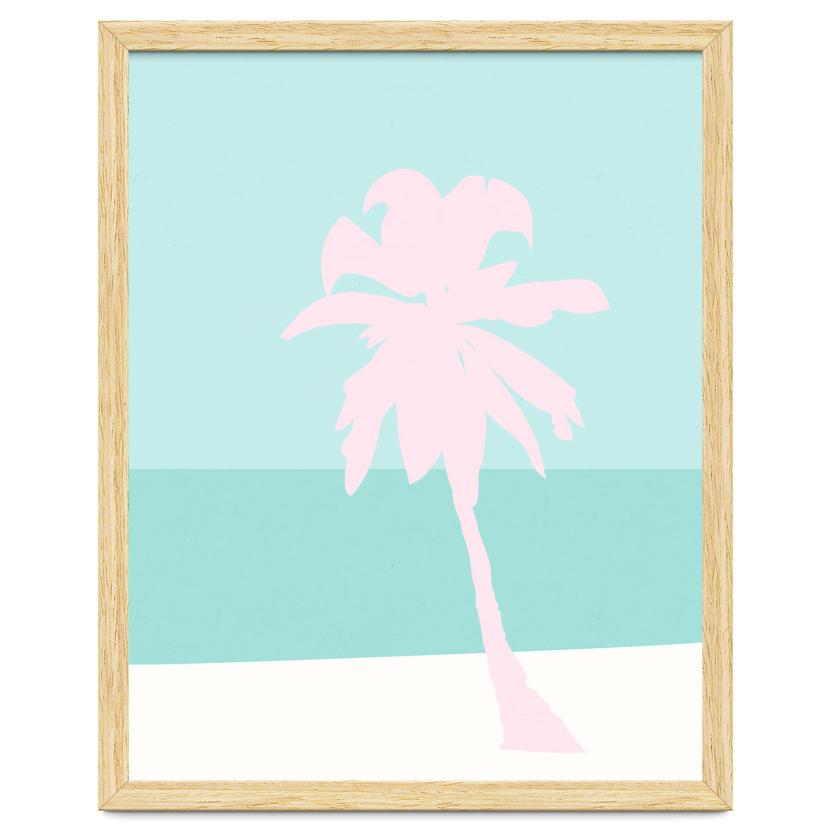 Minimal Palm Tree - Turquoise Coast