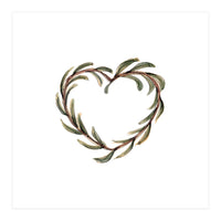 Olive branch heart (Print Only)