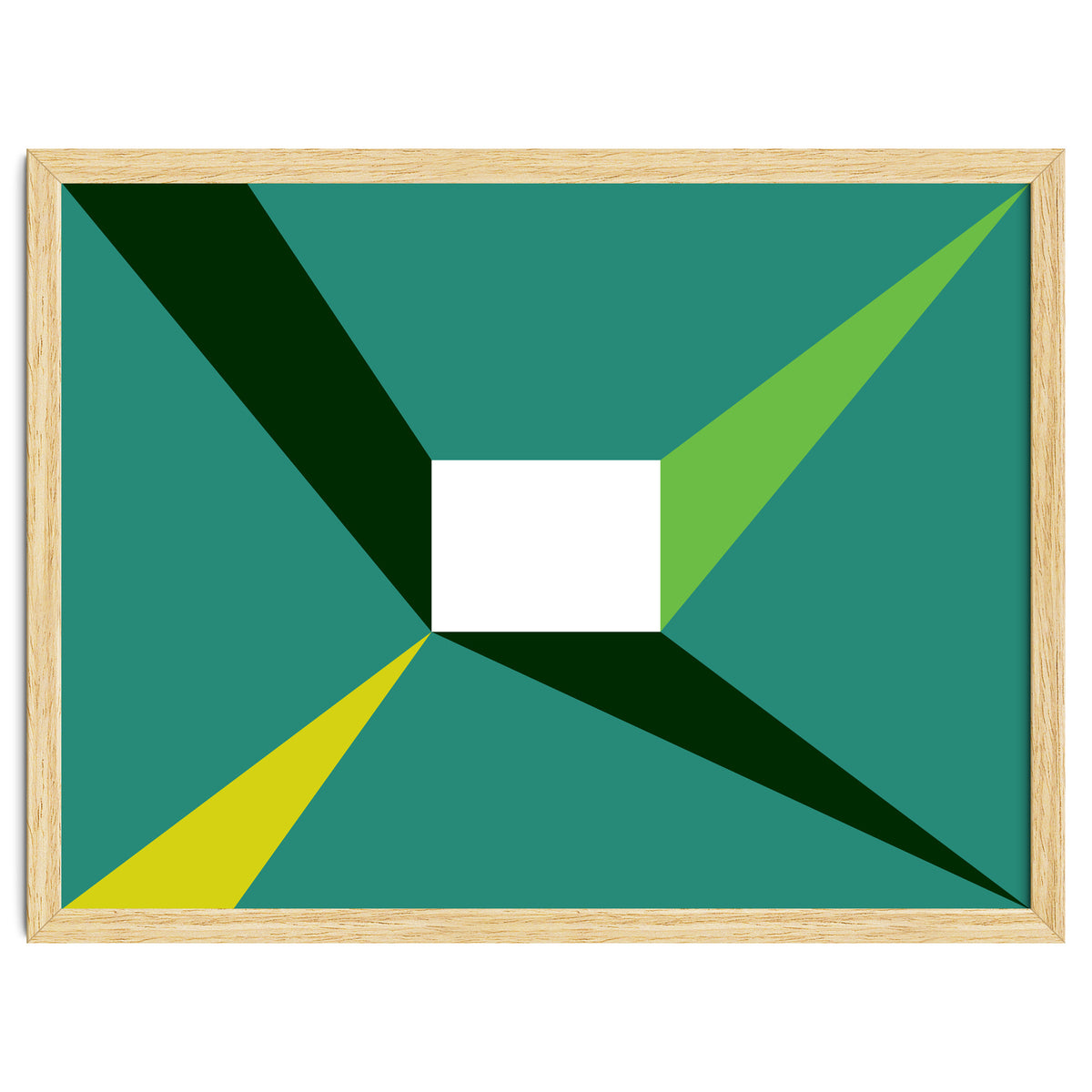 Geometric Shapes No. 27 - green, yellow & lime